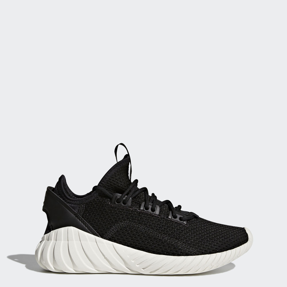 Adidas Tubular Doom Sock - Originals για αγορια - Μαυρα/Μαυρα/Ασπρα,Μέγεθος: EU 27 – 39 1/3 (522FWQP